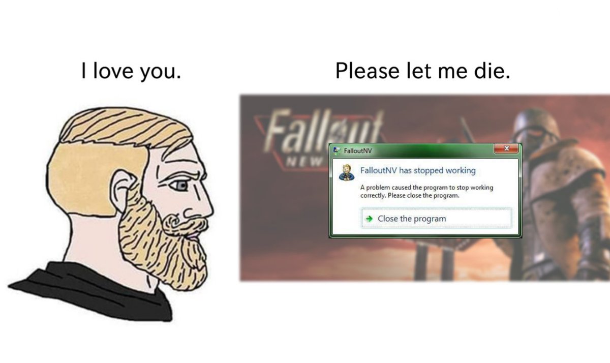 TheCni's tweet photo. @FilmsFallout Tip: If you think that the console version (on the 360 or through retrocompatibility) is more stable, ooooh boi you're soooooo wrong xD https://t.co/ifjBd4wJVt