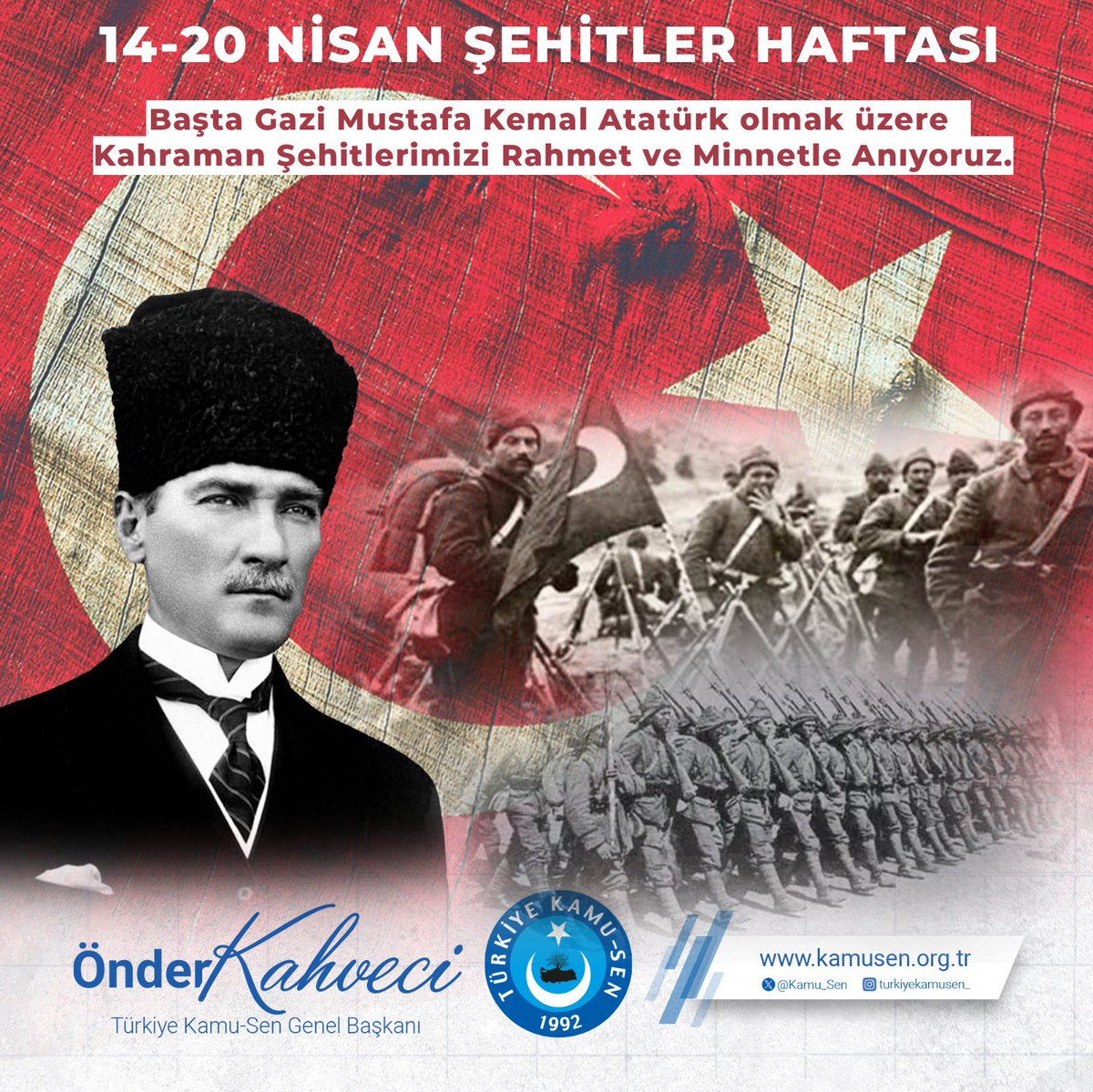 Vatan, millet ve bayrak uğruna Şehit olan tüm kahramanlarımızı rahmet, minnet ve saygıyla anıyorum. Ruhları şad olsun.🇹🇷 #ŞehitlerHaftası