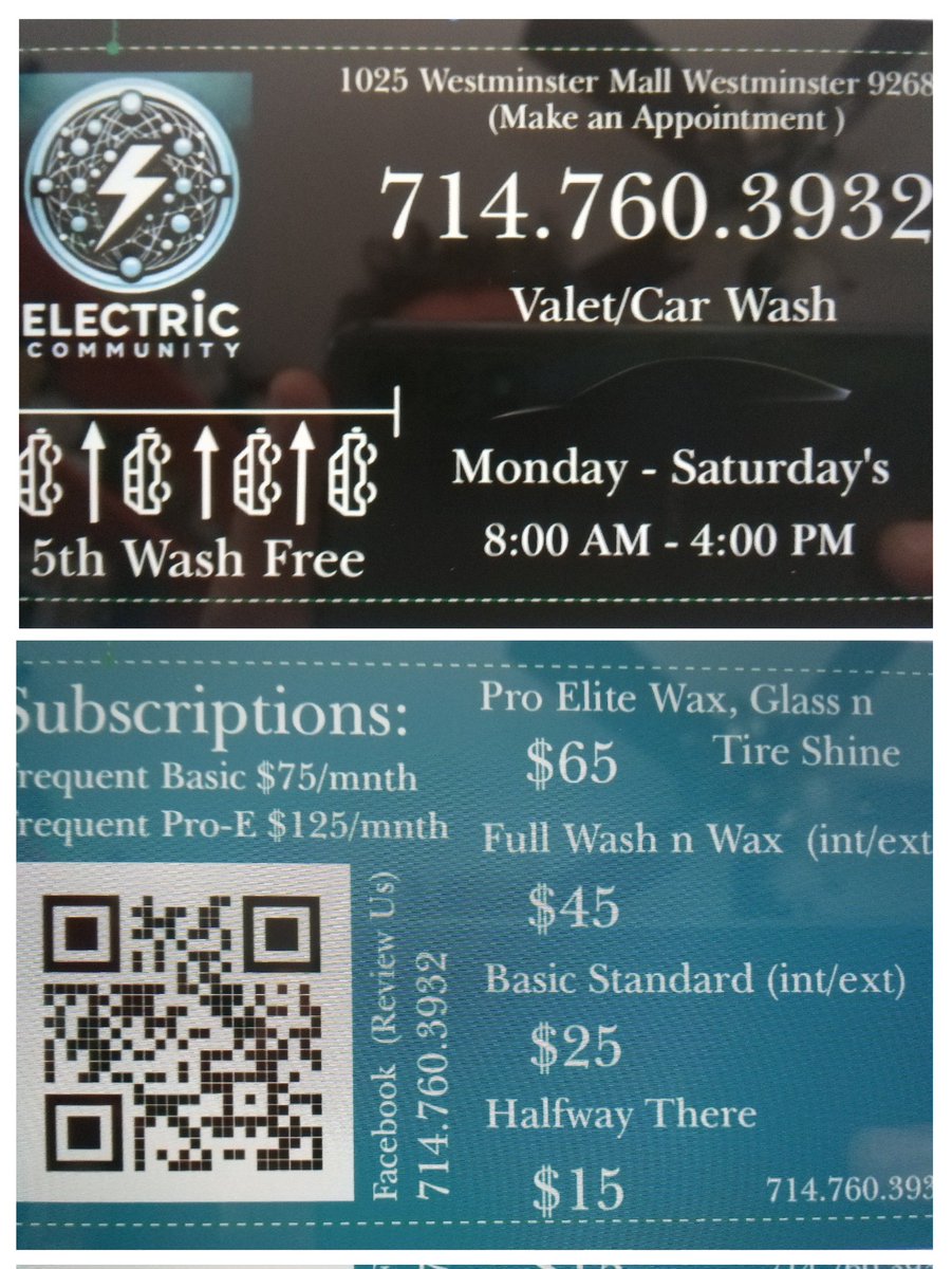 ECommunity144's tweet image. Come Teslas, come ID4's, come Mach E and all the Electric cars! 
The Electric Community's Car Wash is ready to assist your Car Cleaning while you Charge! 
30 minutes for $25
See you soon!