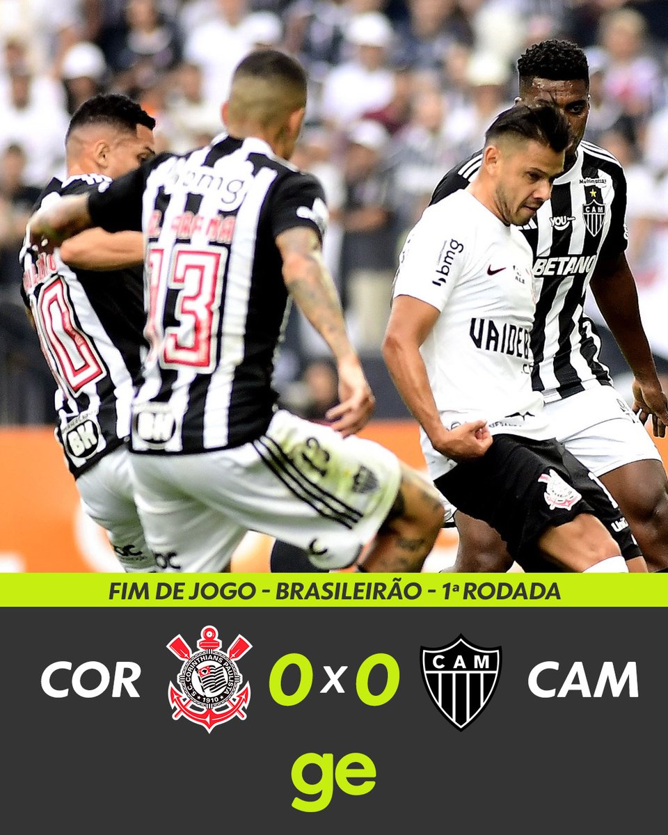 geglobo's tweet photo. FIM DE JOGO! Corinthians e Atlético-MG empatam sem gols na estreia dos times no Brasileirão 2024!

Veja como foi 👉 https://t.co/JDC8q3mJWF

📷: Marcos Ribolli