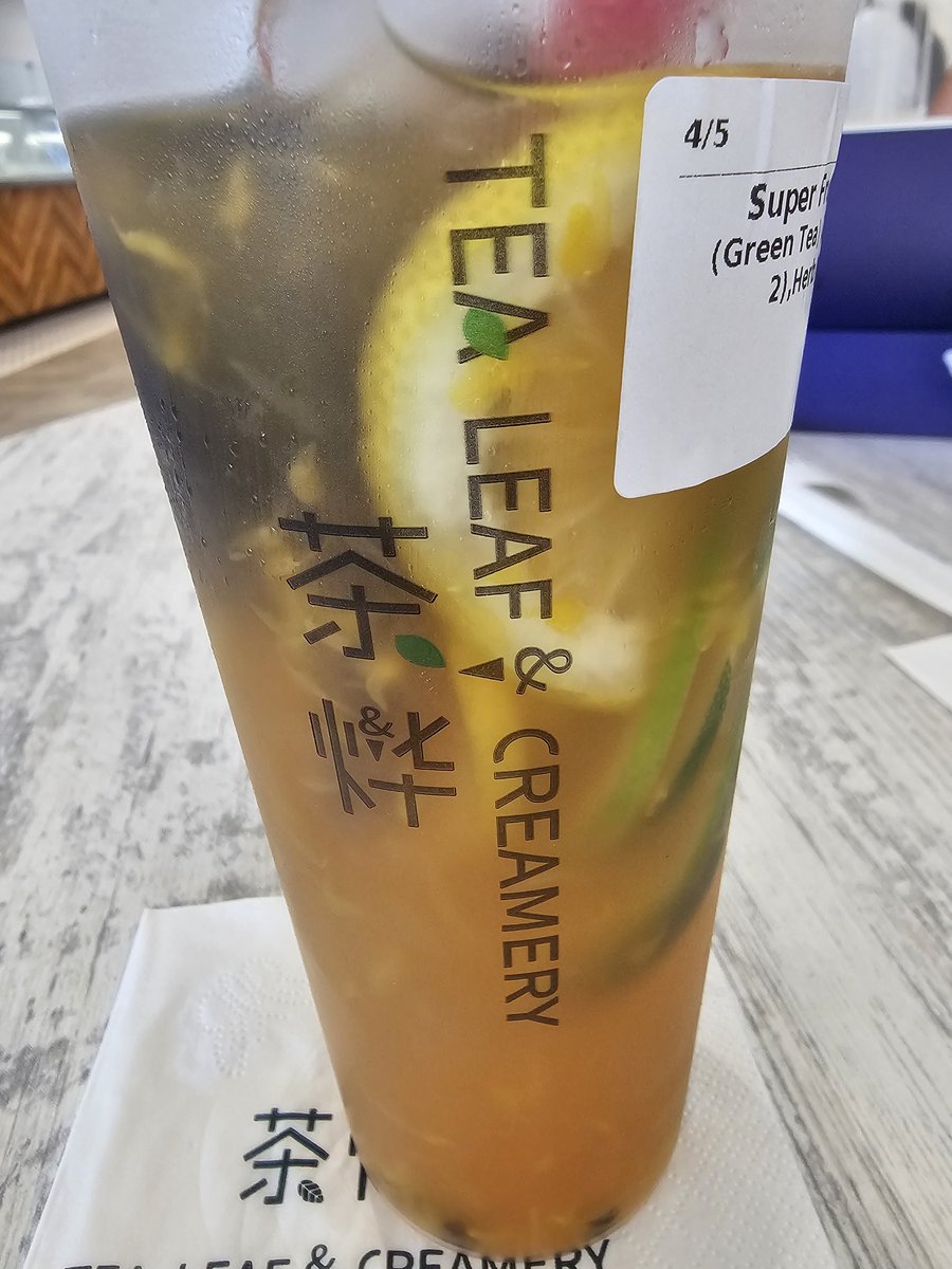 Super fruit bubble tea from Tea Leaf & Creamery