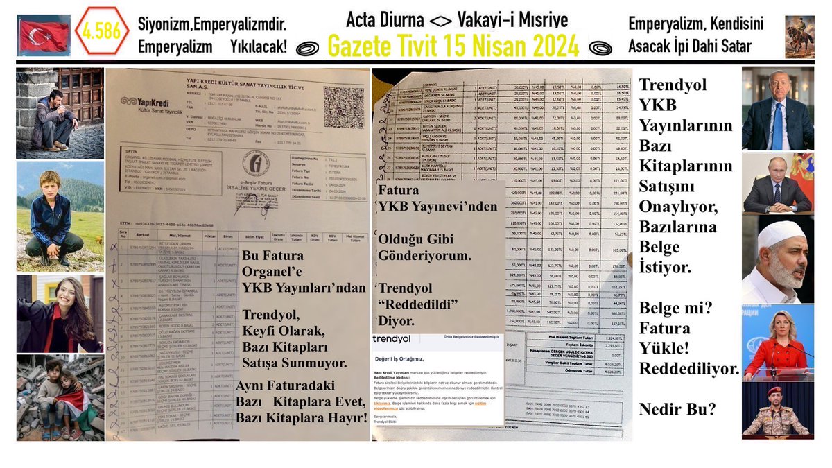 15.04.2024_4.586
#IranAttack #Iran #IsraelEmperyalizm   
◊
Yönetim Var mı?
Bir Tuhaf İnternet Satış Sitesi.
#Palestine #Türkiye #Gazete #Gaza_Genocide #Filistin #KatilABD #Katilİsrail #Soykırım #Israel #Netanyahu #TRTHaber #BidenWarCriminal #News @Etimoloji_TR