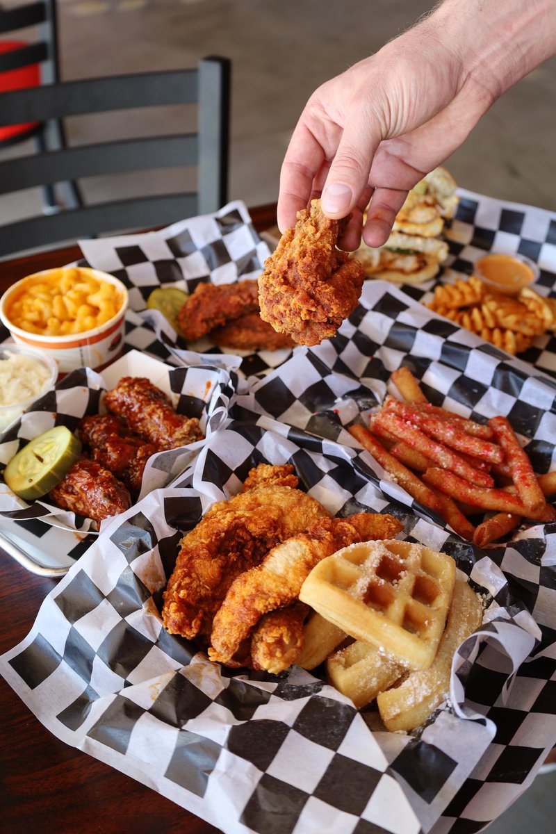 Got a serious case of the hangries? 🔥🐔 Hangry Joe's Hot Chicken has your back! Get ready for a world of flavor with crispy chicken, mouthwatering Mac & Cheese, and perfectly seasoned fries. Bring your appetite and let Hangry Joe's take care of the rest!