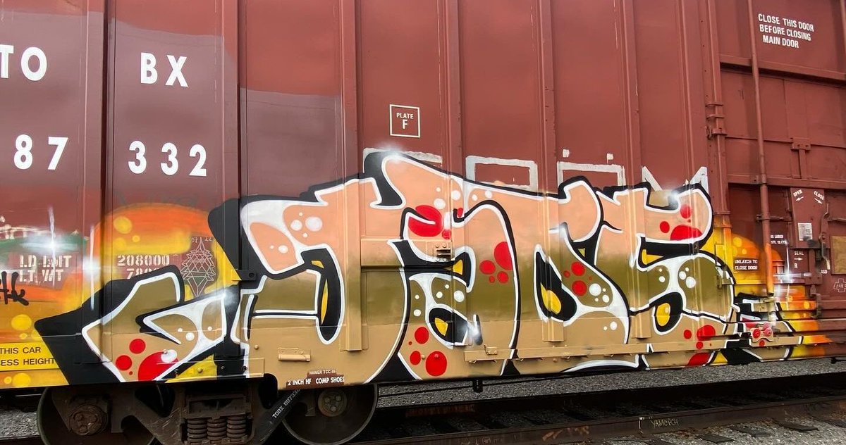 BombingScience's tweet photo. Check out the full feature we have on JAOS @___soaj___ up on our site! https://t.co/MmMjqxtGX6
#jaos #graff #graffiti #graffitiart #freighttrain #freighttraingraffiti #graffitiletters #letters #autoracks #freight #bombingscience https://t.co/QGlHeIrUwR