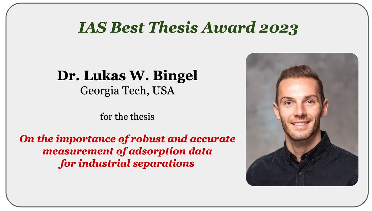 Congratulations to @LukasBingel (advised by @KristaWalton) from @GTChBE , the winner of the @IntAdsSoc award for best PhD thesis 2023. 👏👏👏 Link to thesis: hdl.handle.net/1853/73111