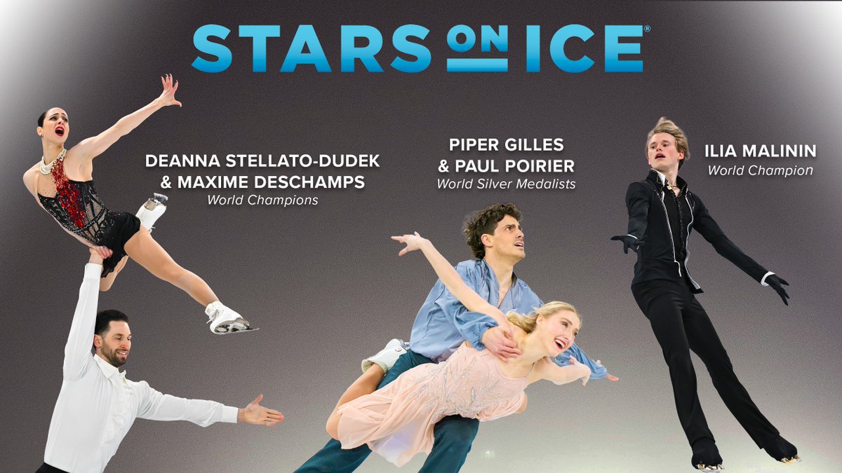 SkateCanada's tweet photo. Get ready 🇨🇦, @starsonice is coming to town! 

This April-May, witness the world's top figure skaters live on tour, including hometown favorites Deanna Stellato-Dudek and Maxime Deschamps, &amp; many MORE! 

Learn more 👉 https://t.co/h7LB3rePec https://t.co/lZUvvBynmT