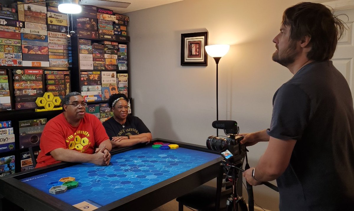 Thanks to Luna and Chris from our local newspaper the Omaha World-Herald @OWHnews for interviewing us yesterday. It was great talking about board games, the board game lifestyle, and our continuing mission for diversity and inclusion. We look forward to the article.