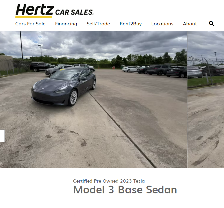 $HTZ Hertz now listing $TSLA cars on Junkana $CVNA Same VIN.. same price...