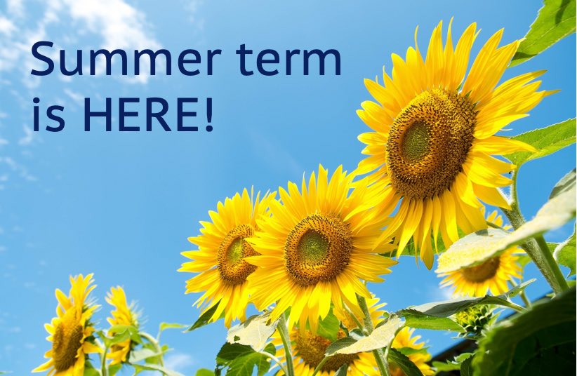 Excited to welcome everyone back after the Easter break! It's officially the summer term – let's make it a fantastic one!#BackToSchool #SummerTerm