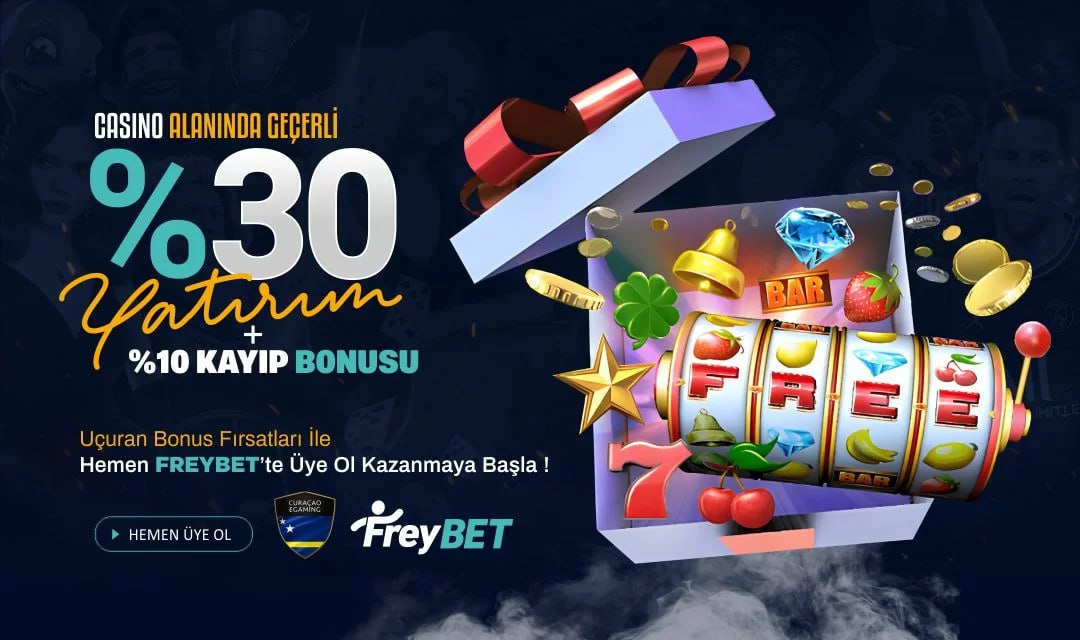 🎰 Casino severlere #Freybet’ten muhteşem kampanya 🎁1000₺ ve üzeri yatırımlarınıza %30 yatırım + %10 kayıp bonusu 💙Kimliksiz, Evraksız Güvenilir Bahis ve Casino sitesi 🔗 Frey.bet