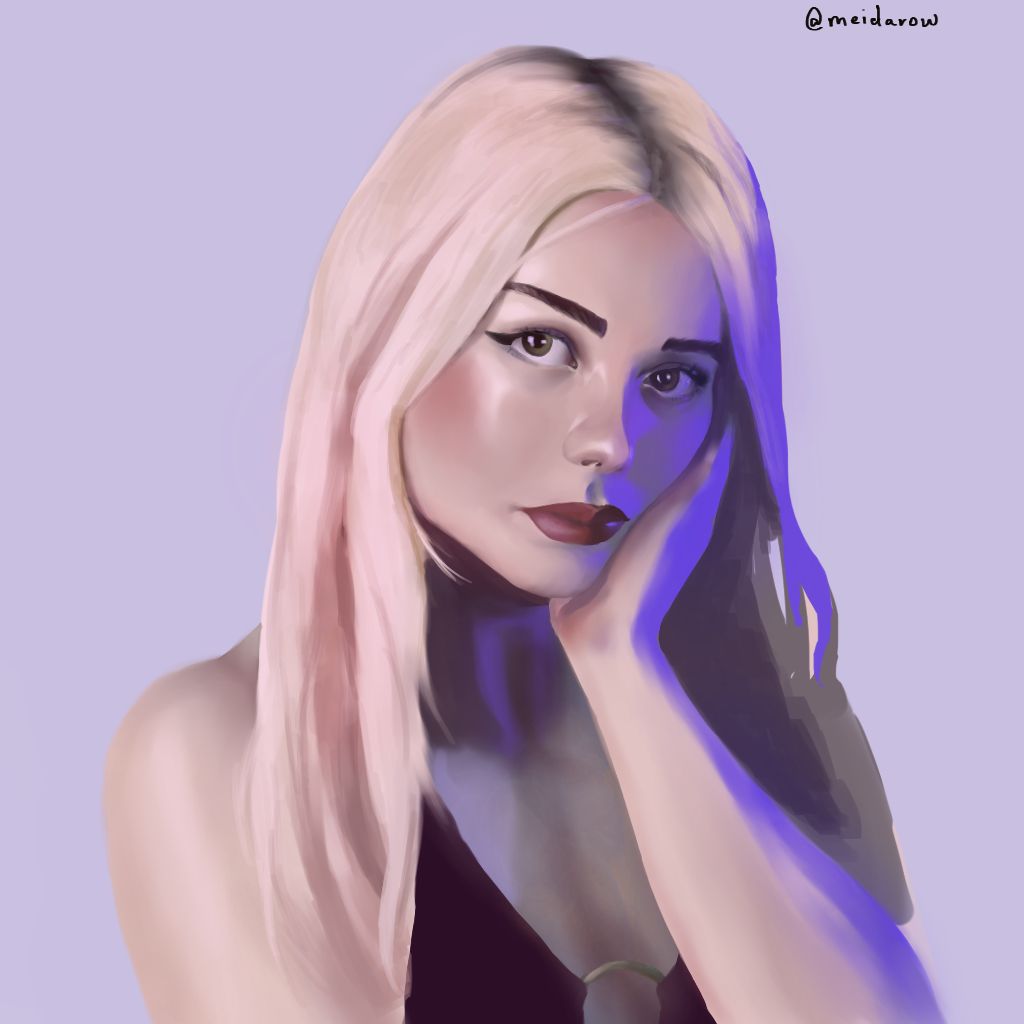 Did this portrait today to try and grasp colours and continue learning digital art!I think some more experimentation and boldness could have gone into the color!