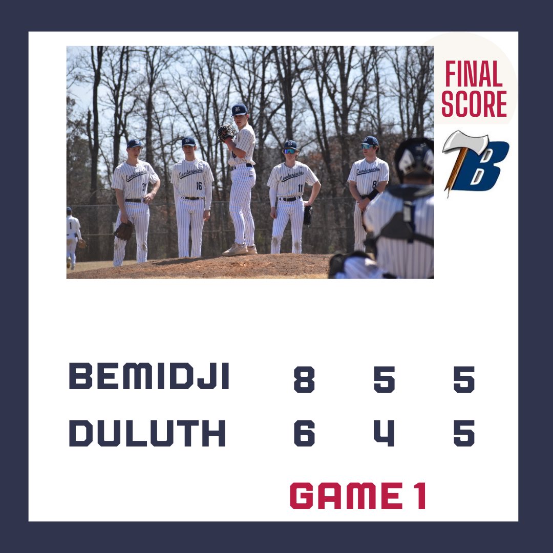 Home opener WIN!! ⛽️Gunner Ganske WP 1.1 IP 3K, 2-3, 1R 🪓Peyton Neadeau 1-4, 2RBI