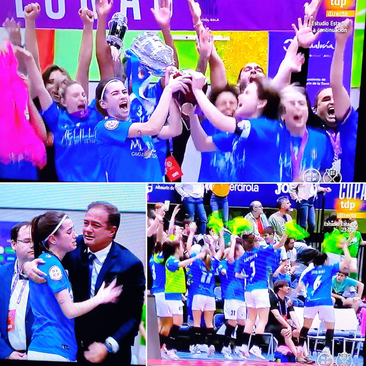 aminazmani's tweet image. La Copa de la Reina🏆 de Fútbol Sala viene a Melilla!! El @TorreblancaFS1 hace historia tras un partidazo con una clara y merecida victoria 5-9 para el equipo melillense.

Llegó la recompensa después de 4 temporadas en Primera División y 2 finales de Copa de la Reina. Grandes!!!