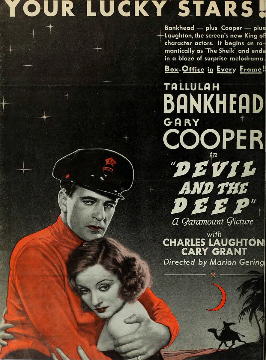 Women and Cocaine presents Devil and the Deep (1932) — Fri 24 May 2024 @ 7:30pm dlvr.it/T5Vfk0