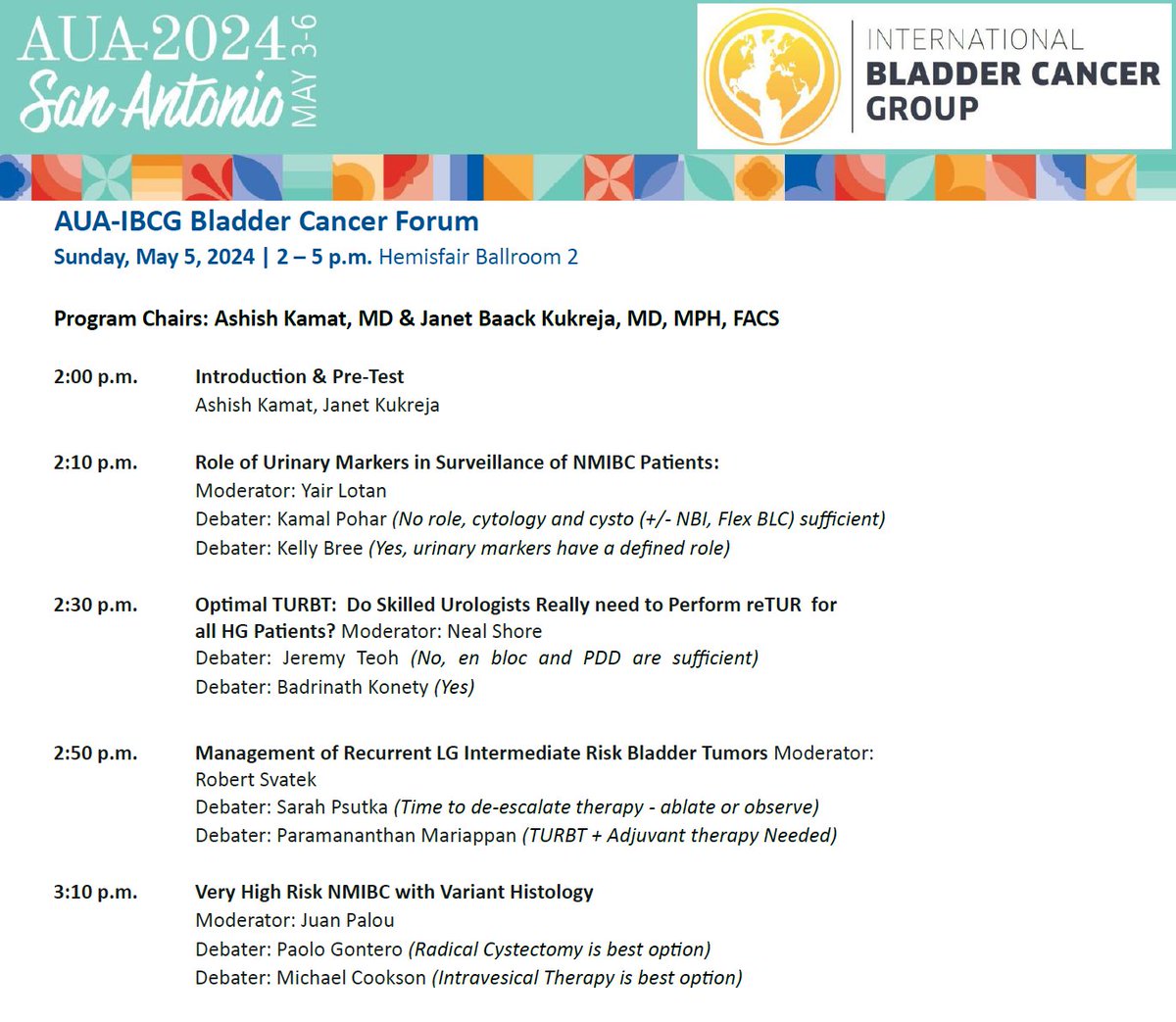 Ashish M. Kamat, MD, MBBS tweet media