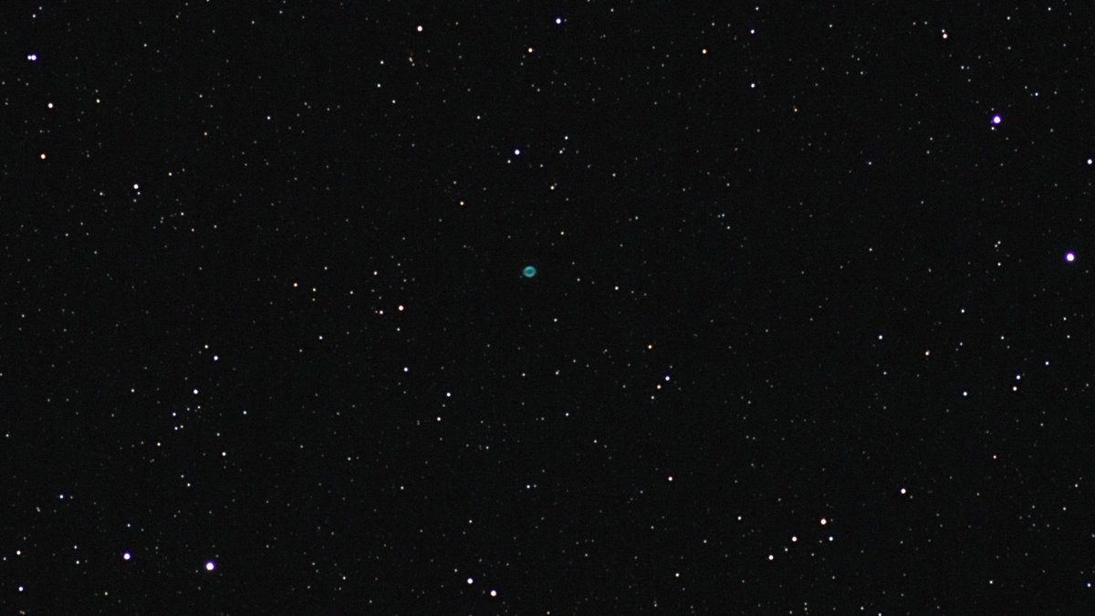 M57, the Ring Nebula in Lyra from last night on the North York Moors. Not the best target for my set up as it is a small target. Nice to capture anyway. #Astronomy #Astrophotography