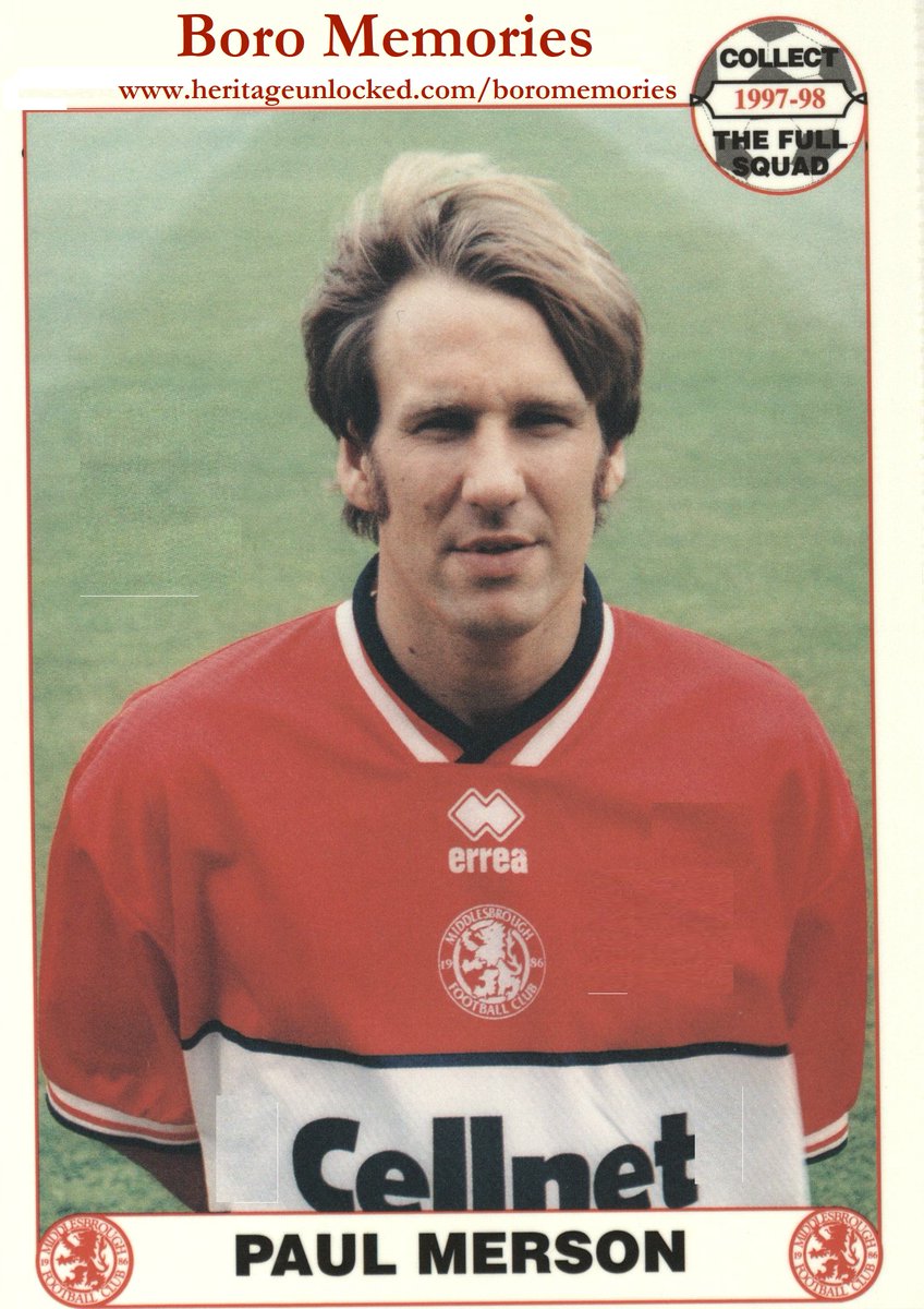 Boro Memories: The 'Magic Man' Paul Merson Although Merson left after just over one season, he was inspirational in the 97/98 promotion season. Where does the former #Boro star rank in players to appear in the second tier? Share your Boro Memories at heritageunlocked.com/boromemories