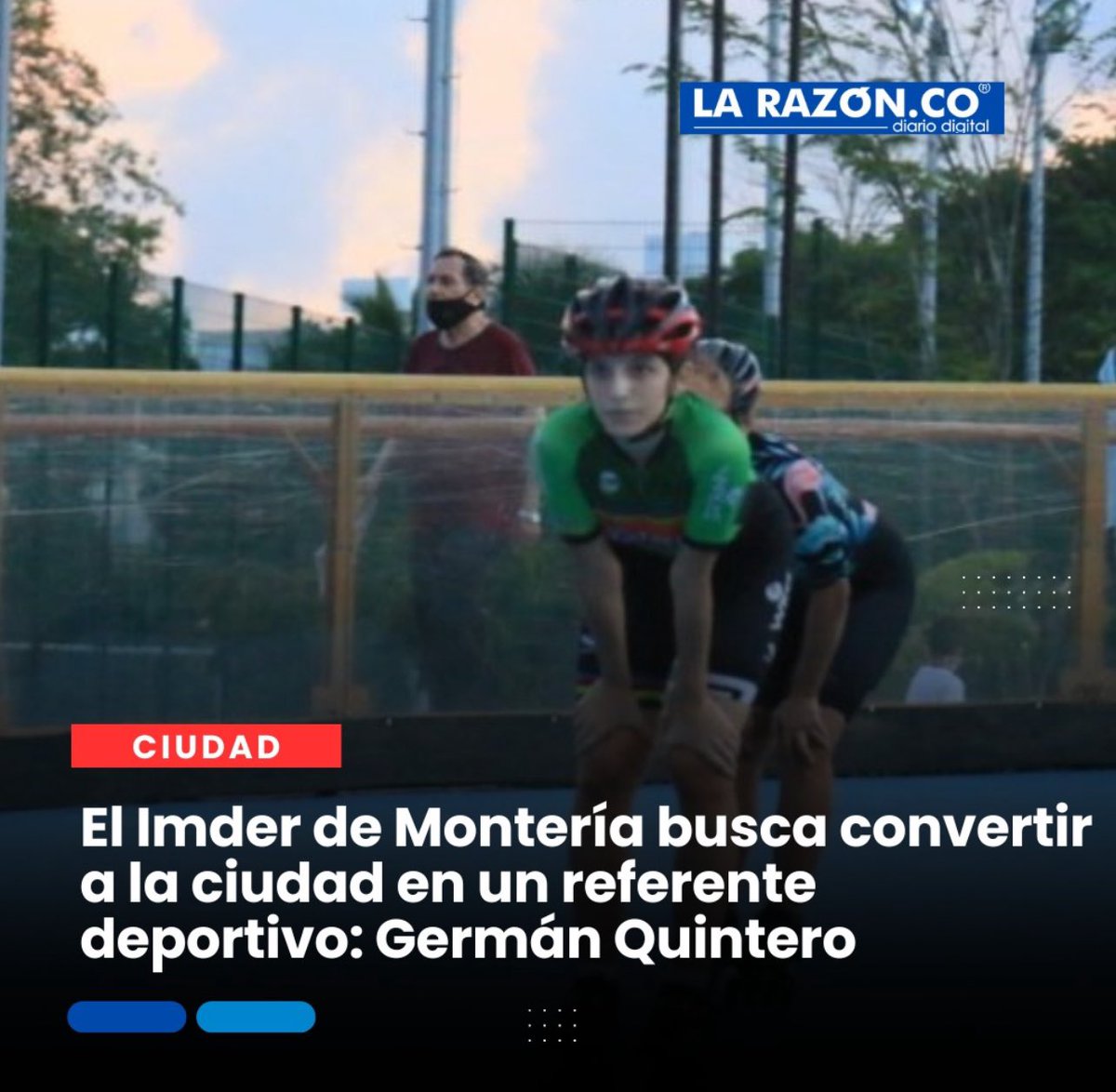 El Imder de Montería busca convertir a la ciudad en un referente deportivo: Germán Quintero larazon.co/monteria/el-im… vía @LaRazonCo