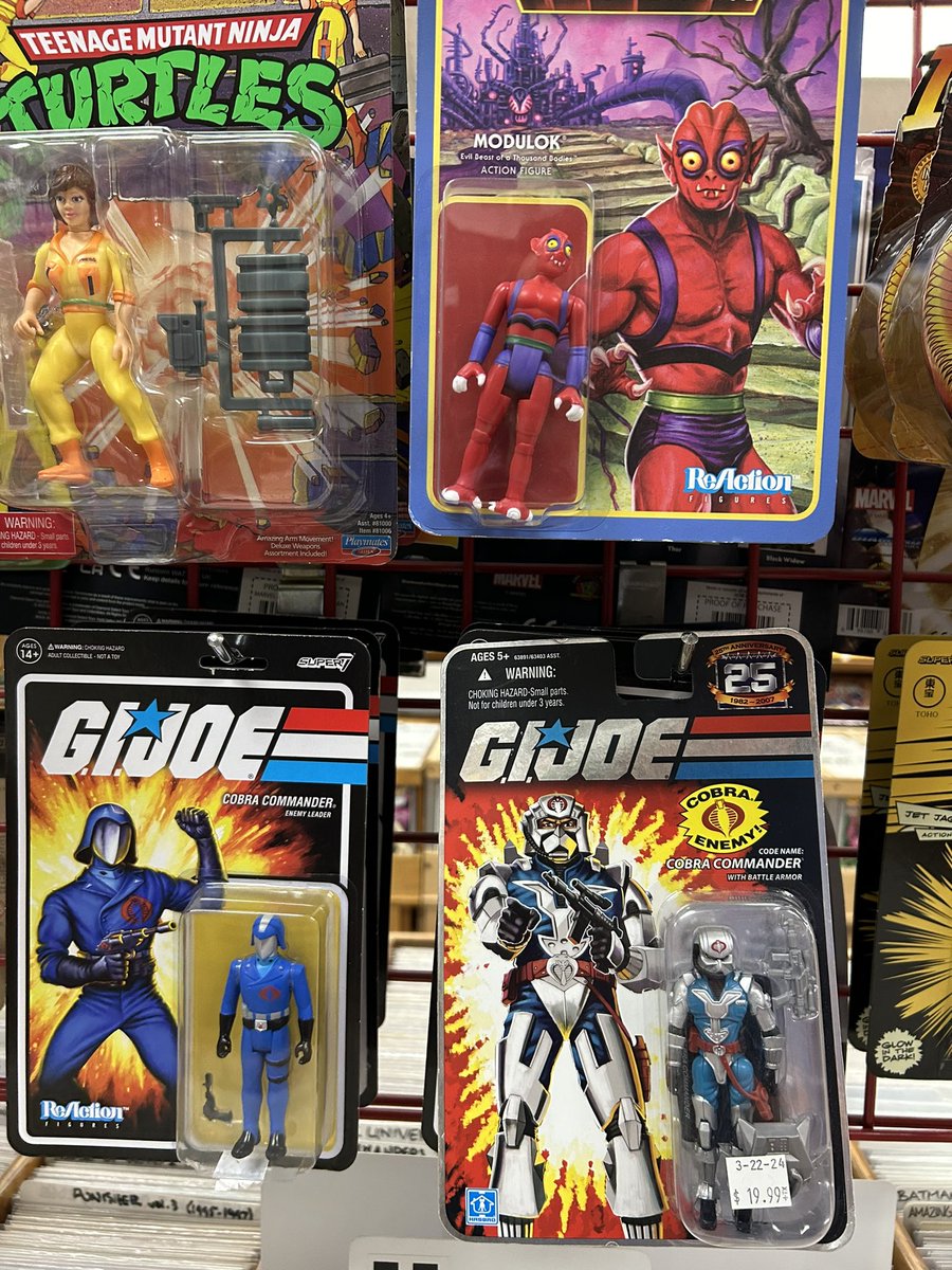 Comics and toons in Tustin. Pretty good #GIJOE collection. My son got issue 2 at that price 1st edition. Back in the day it was worth $100