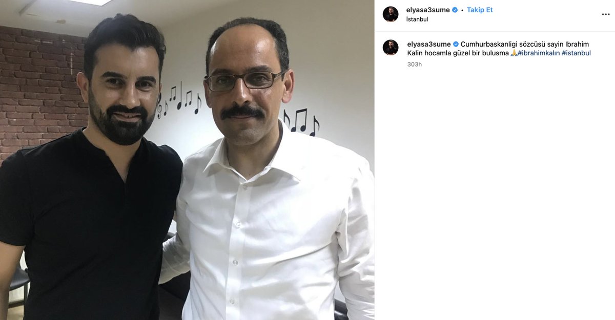 Elyasa Süme ve İbrahim Kalın. İnternet bugün de parasını çıkardı.