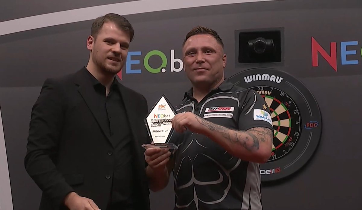 Despite averaging 101.62, 5 points more than his opponent Gerwyn Price is denied a 3rd consecutive International Darts Open title. An inspired Martin Schindler takes it 8-5. A valiant defence from ‘The Iceman’ who’s back to playing near his best stuff. 🎯🏴󠁧󠁢󠁷󠁬󠁳󠁿