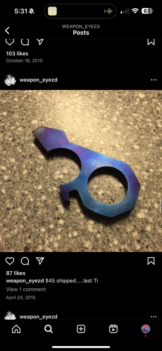 Weapon_eyezd's tweet photo. Colors…..titanium variants. #customknife #customblade #handmade #knife #blade #sheath #forgedknife #forged #steel #karambit #kiridashi #edc #tanto #sword #droppoint #spike #tomahawk #g10 #micarta #knives https://t.co/EvNgtg2e8h