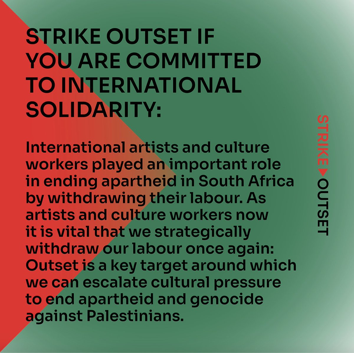 CityProjectsLDN's tweet photo. City Projects is a signatory to Strike Outset. @OutsetArt  contemporary art fund artwashes settler colonialism, apartheid and genocide in palestine. You can sign as an organisation or an individual https://t.co/XHIx5KK91j https://t.co/XSjYyOmaBC
