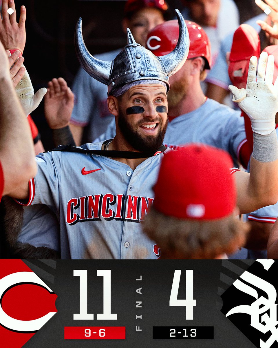 Nick Martini and Christian Encarnacion-Strand combined for 7 RBIs in the @Reds win.