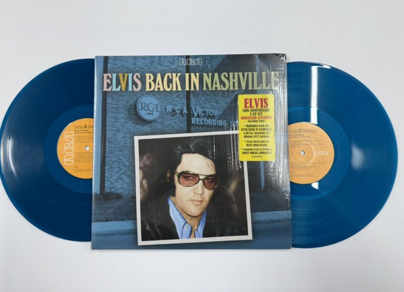 Back In Nashville Sea Blue Graceland  Vinyl RARE  ebay.com/itm/Elvis-Pres…  #ad  💙
