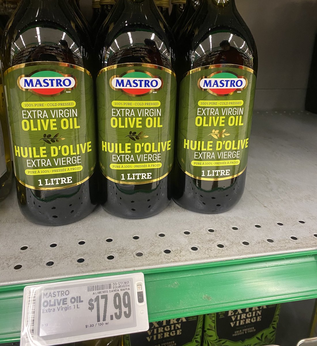 Make Olive Oil $3.99 Again! Carbon taxes and #Justinflation are killing us.