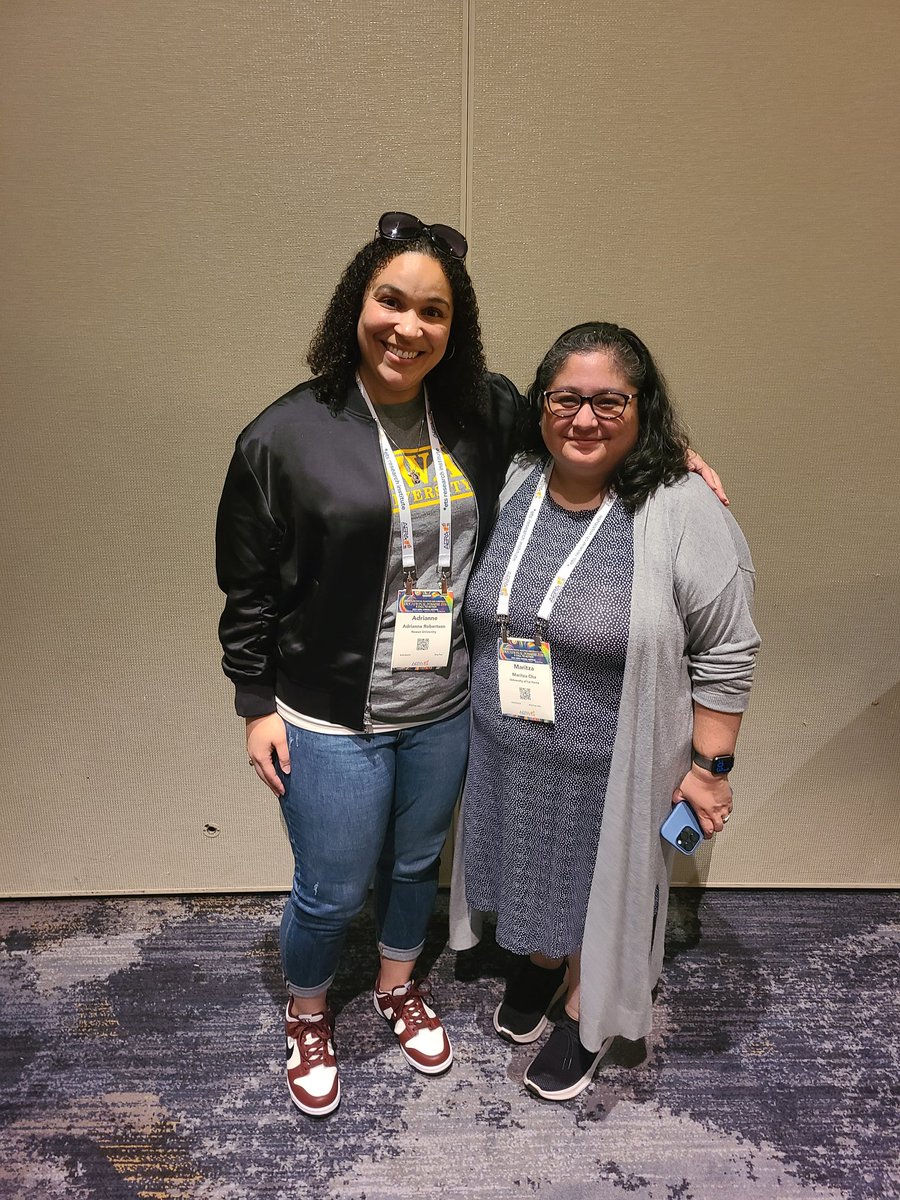 Yall I got to meet @laschoolcnslr in person today @AERA_EdResearch and I held in my scream since I was on a panel.