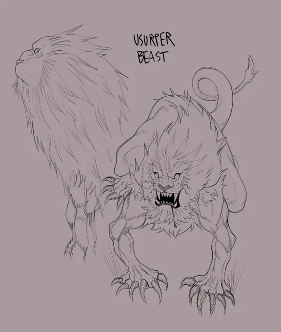 Lo! The beast roams the plains in the guise of the noble Lion! 