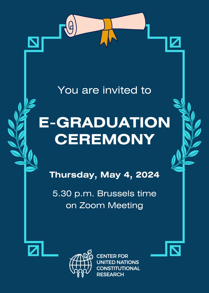 📷 📷As token of appreciation for our hard-working current YCAs and those who recently graduated from our climate governance class CUNCR is honoured to invite you to our upcoming E-graduation ceremony and get-together. 📷 This event aims to Celebrate achievements, connect with…