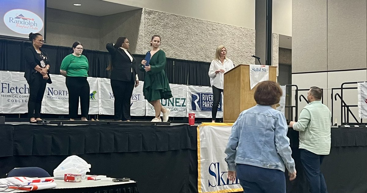 This week @laskillsusa Competition returns to beautiful Downtown Alexandria & Pineville bringing hundreds from across the state! Kudos to our State Officers who this afternoon are putting the finishing touches on tomorrow’s Opening Ceremonies. Thank you to all our local Partners…