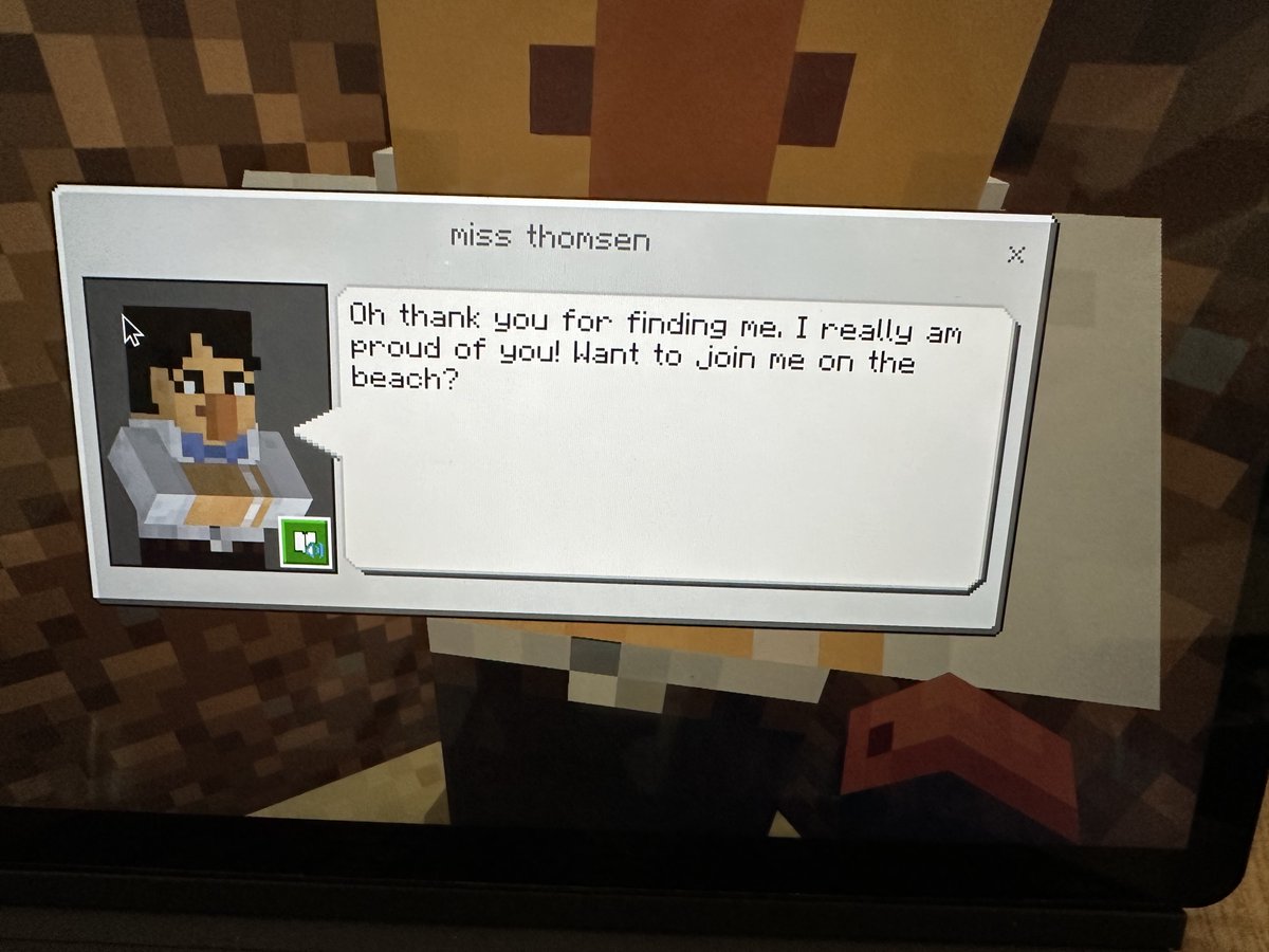 RvsThomsen's tweet photo. Students are trying to find me in a student created #minecraft world. Our #minecraftclub is a fun place to hang out at lunch. @rvsed @WGMurdoch @PlayCraftLearn https://t.co/z12ePy5ZLm