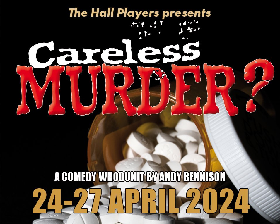 PrestonPlayhous's tweet photo. Careless Murder? @HallPlayers might be able to answer that if you come and watch this show set in a retirement home at the Playhouse from 24-27th April 01772 252288 to book or click here https://t.co/7WaLM3d3yO #PHShows #OurPreston #PrestonPlayhouse https://t.co/hhTwyBzN1x