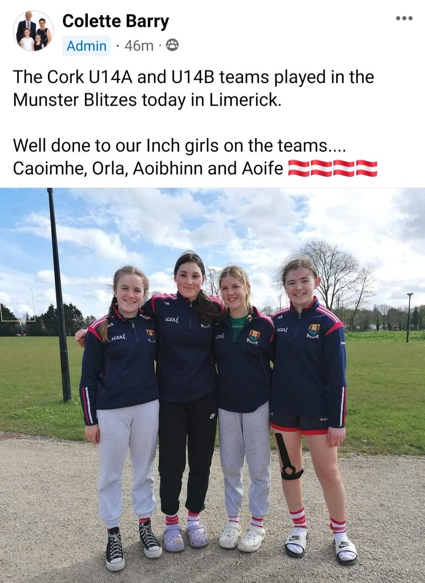 Huge congrats to @CorkLGFA u14B & u16B girls and mentors this weekend. Especially our club girls involved in both.👏🙌🇵🇪🏆Caoimhe, Orla, Aoibhinn & Aoife with the u14B & Orliath, Tara, Sorcha & Ciara with u16B .👏🇵🇪🏐. #corkabu . @eastcorklgf