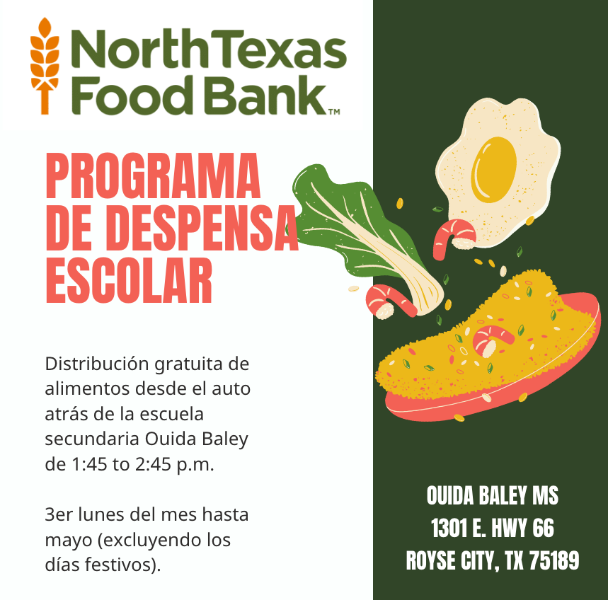 We are proud to partner with the North Texas Food Bank with the School Pantry Program providing free shelf-stable food & fresh produce to students, staff & the community through school-based distributions. April's pick up is tomorrow. rcisd.org/article/1271700