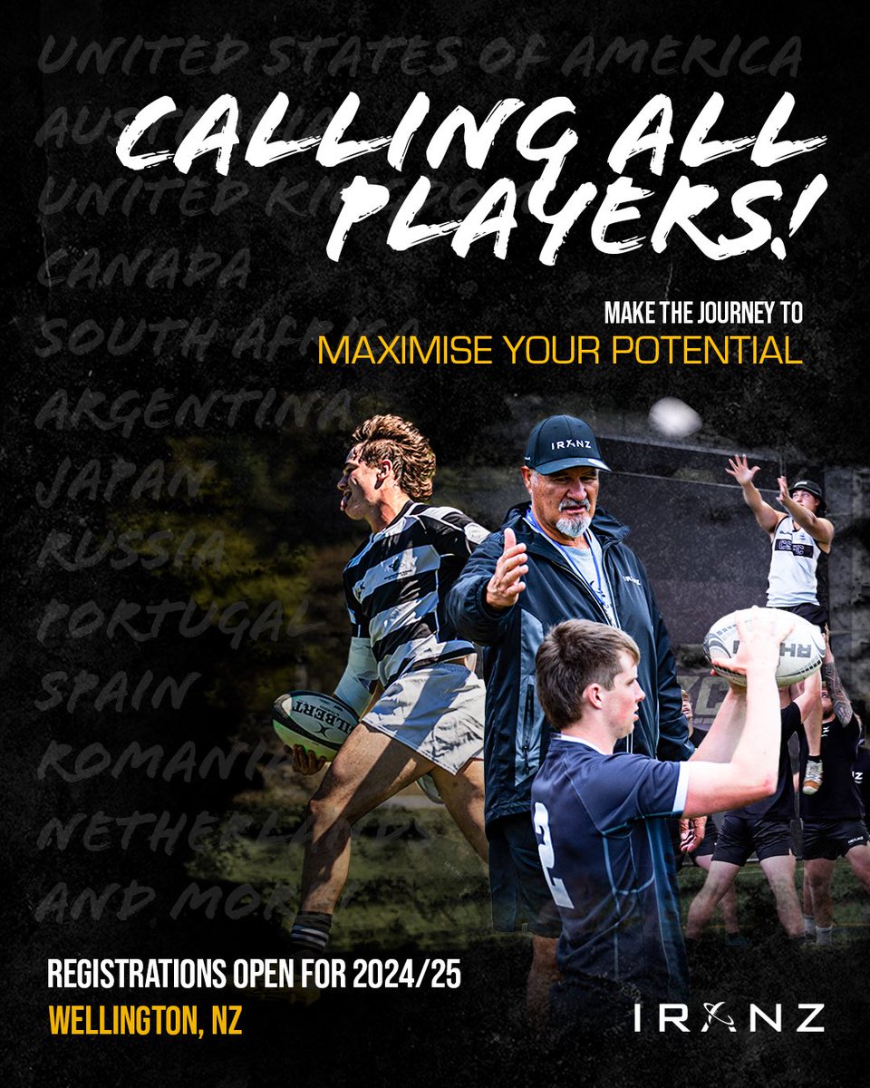 If you are from the USA, Australia, UK, Canada, South Africa, Argentina or Japan, have you thought about maximising your rugby potential in New Zealand?

Your journey will start by looking here iranz.co.nz/playerscourse

#learn #rugbyunion #maximiseyourpotential #rugbyskills