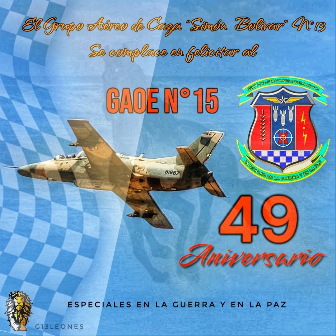 Nos complace felicitar a nuestros hermanos Furias del <a href="/GAOE15_AMB/">GAOE N°15</a> por arribar a un año más de aniversario al Servicio y defensa de la soberanía 🇻🇪 #especialesenlaguerrayenlapaz