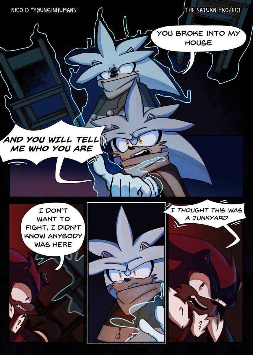 Page 5!!!
I have decided that shadow is kinda ooc bc he is old and tired
#shadowthehedgehog #SilverTheHedgehog #fancomic