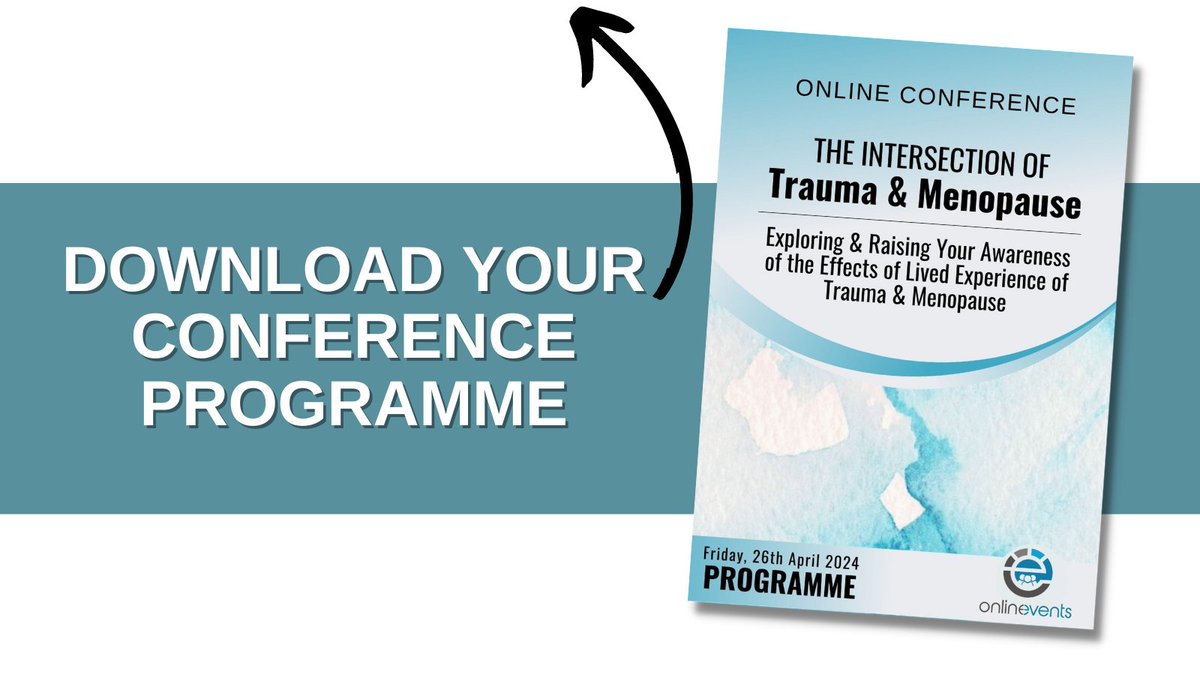You can now download your programme for: Trauma & Menopause Conference 2024: The Intersection of Trauma & Menopause Click here to download the programme eventbrite.co.uk/e/trauma-menop…