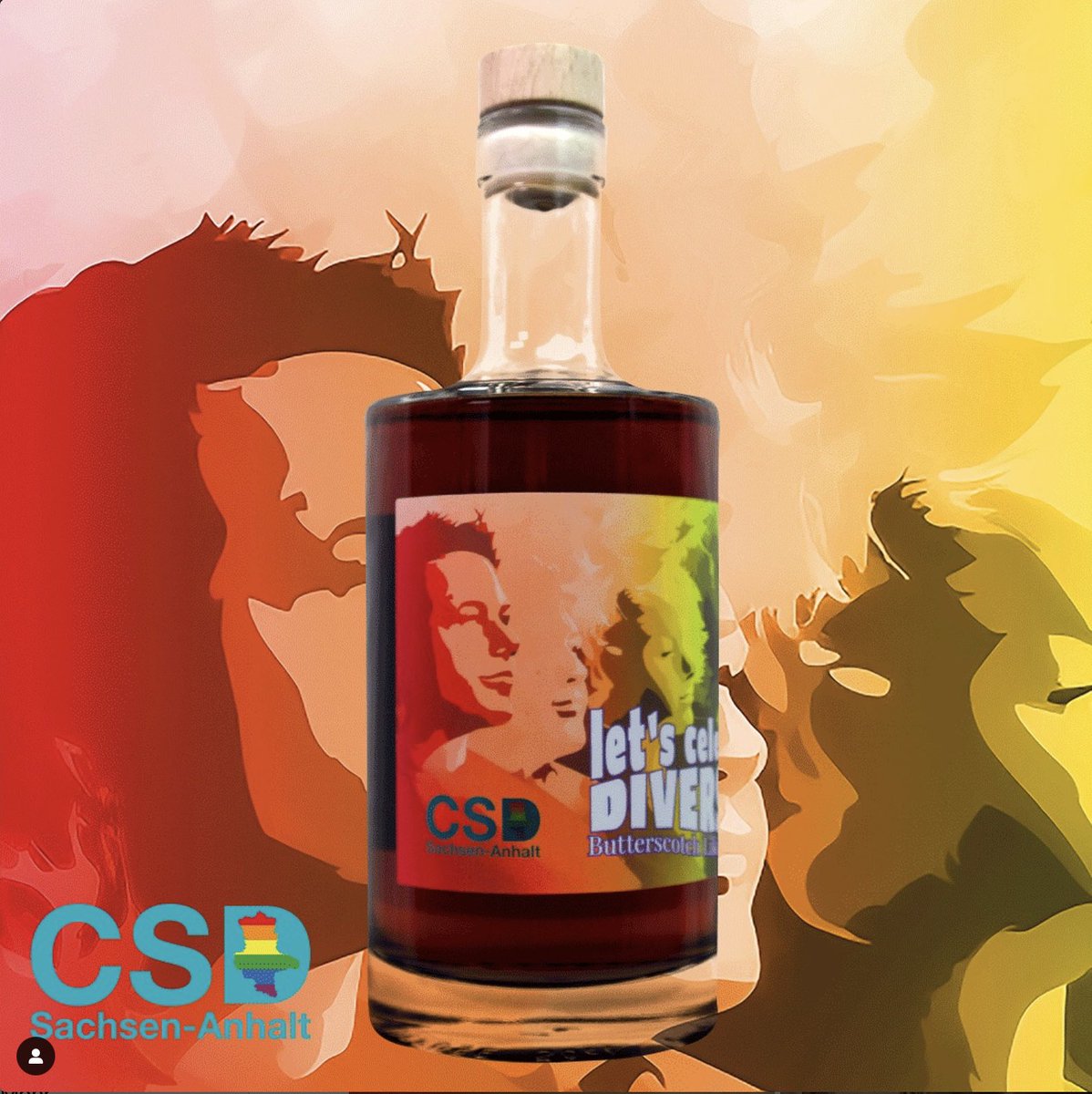 CSDsachsenAnhal's tweet photo. Endlich dürfen wir verkünden, an welcher exklusiven Kooperation wir die letzten Monate gearbeitet haben! 🔥 

Bei der CSD Sachsen-Anhalt Gala wurde das gemeinsame Community-Projekt von Diversity Spirits und uns vorgestellt. https://t.co/67SbHdtJBa