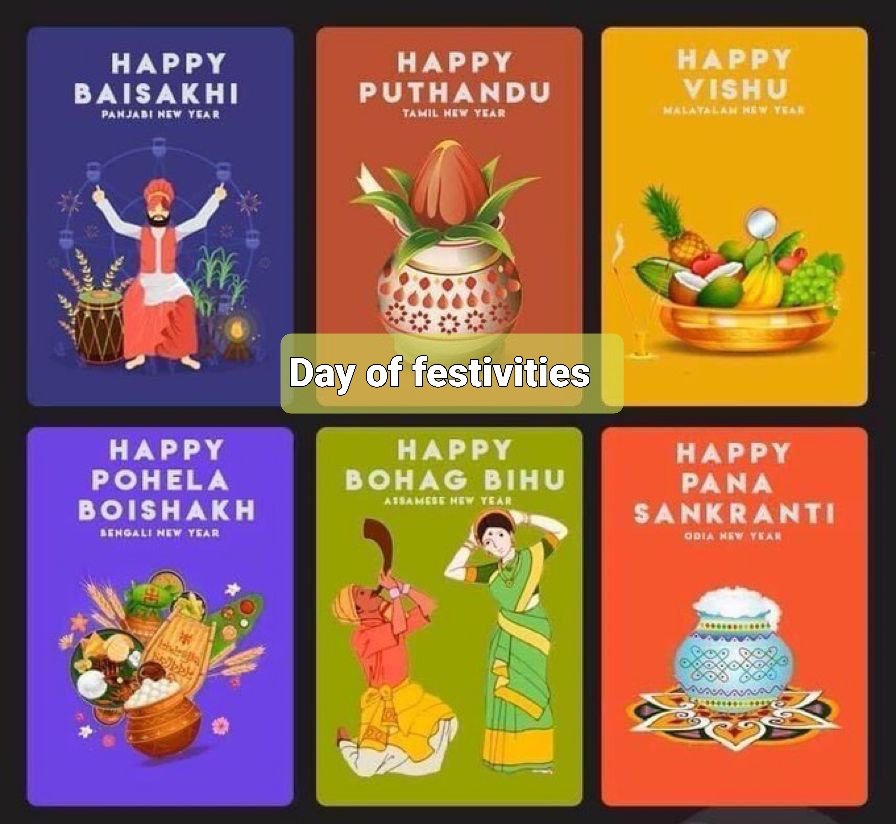 We are all connected........
#BohagBihu in #Assam
#PoilaBaisakh in #Bengal
#Baisakhi in #NorthIndia
#Vishu in #Kerela
#Puthandu in #TamilNadu
#PanaSankranti in #Orissa

Happy Traditional new year wishes from my side...Mahadev Bless you all ❤️🙌🌟😍