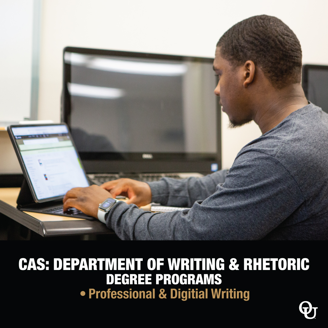 Interested in writing? The College of Arts and Sciences' Department of Writing and Rhetoric has the program that could be right for you. Learn more about the program at oakland.edu/wrt/academic-p…