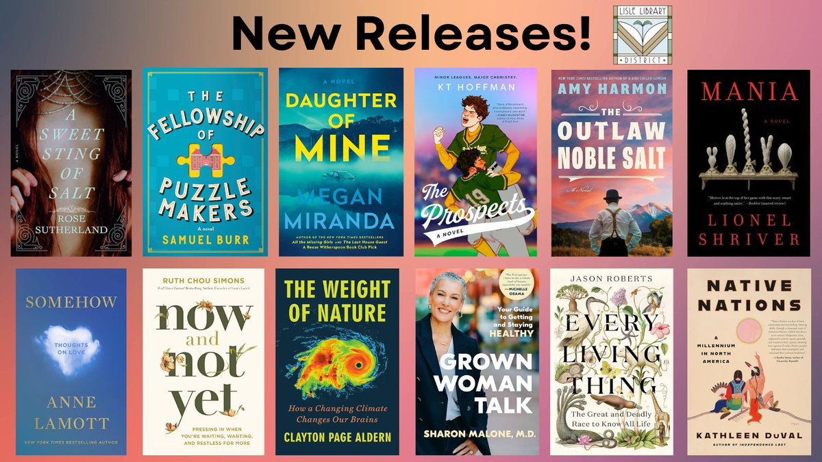 #Fiction and #Nonfiction lovers have plenty of #NewBooks to choose from: buff.ly/4aNfKhC! #BookBirthday  @Suther_Rose @ANNELAMOTT @NelsonBooks @compatibilism @samuelburr @MeganLMiranda