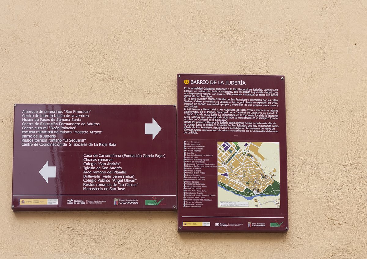 Explore the fascinating Jewish history in #Calahorra through its @redjuderias! 🤩 Immerse yourself in its ancient alleys, explore its cultural heritage, and be captivated by the magic of this historically rich and traditional place. 👌 tinyurl.com/yckms8fc 👈 #VisitSpain