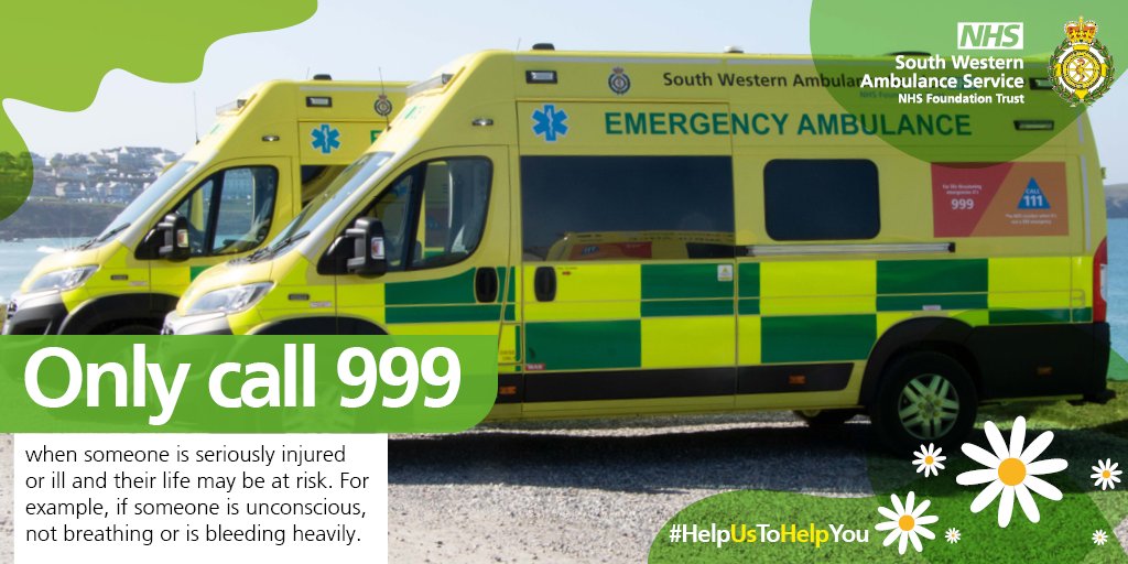 999 is for life-threatening emergencies only. 🚨 #HelpUsToHelpYou by choosing the right service. 🚑 #ChooseWell