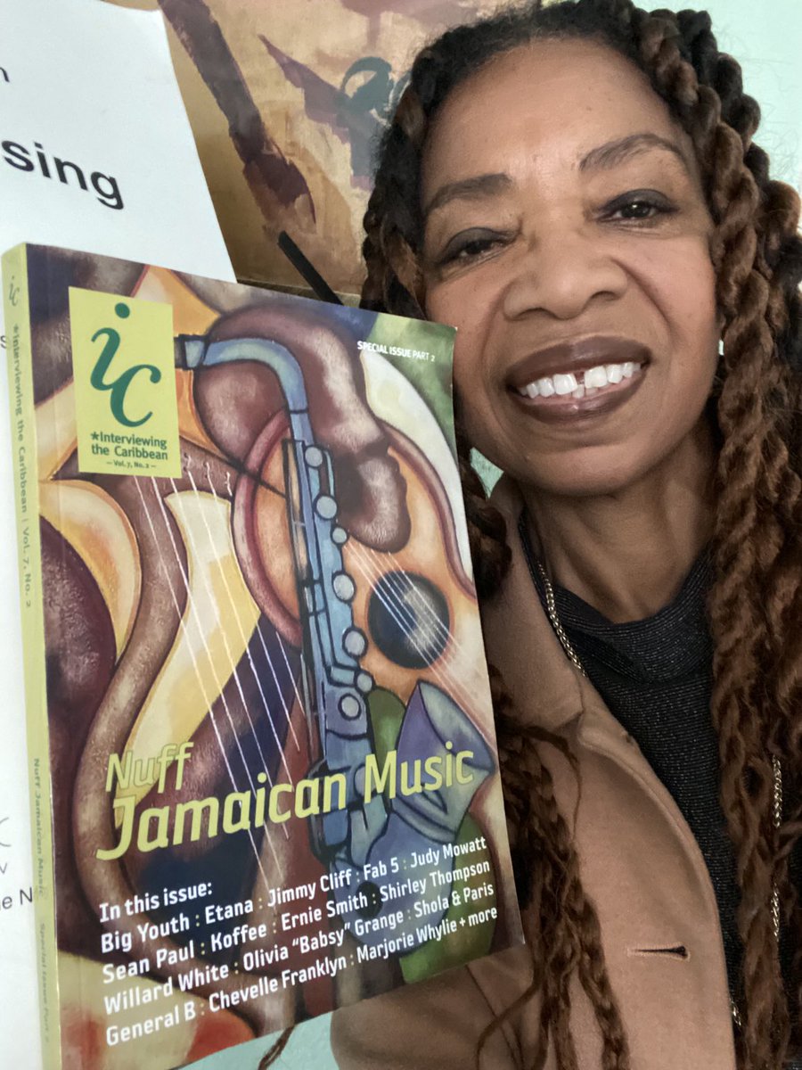So excited to receive my copy of Interviewing the Caribbean Volume 7 Issue 2 NUFF JAMAICAN MUSIC, Univ of the West Indies Press, ed. ⁦@OpalPalmerAdisa⁩ in which I am featured! Such a huge honour to be in it with legends such Jimmy Cliff! #music #culture #legacy🎻 🎺🎙️ 🎹