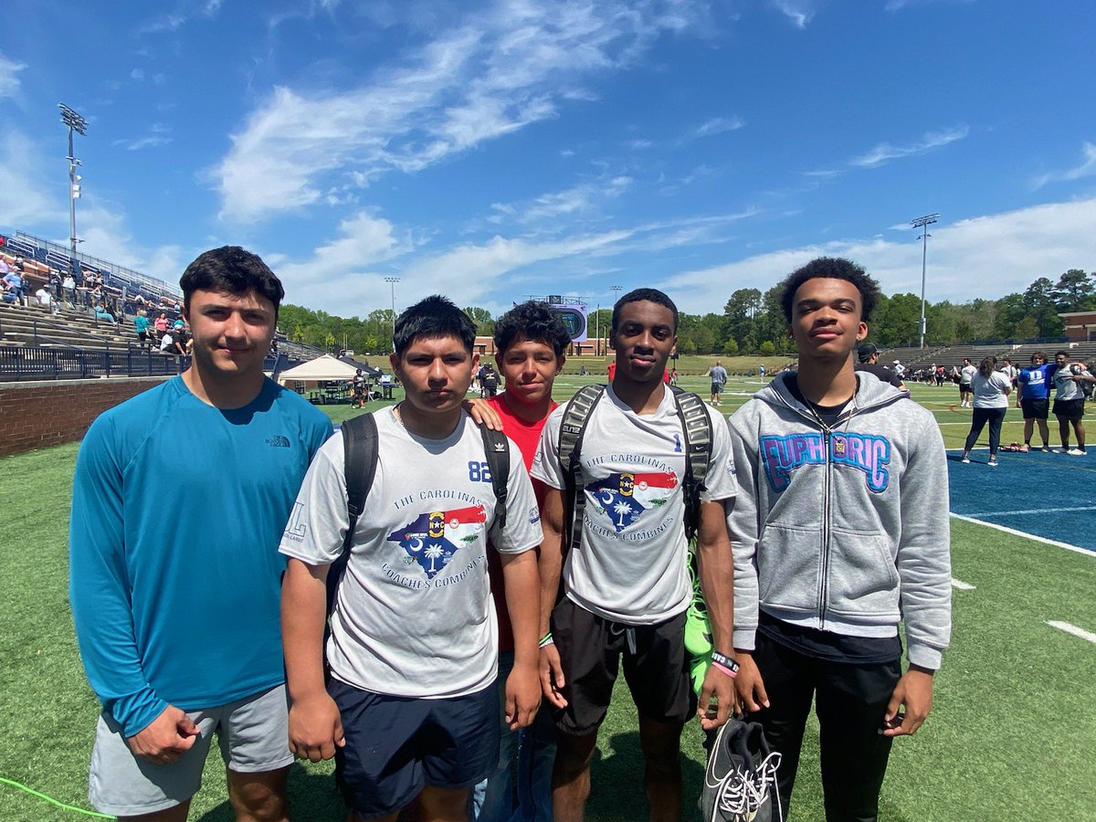 Newberry High Football (@newberryhs_fb) on Twitter photo @Jaredac27993485, <a href="/CJEarl15/">CJ Earl</a>, <a href="/Julian_senn33/">Julian senn</a> and <a href="/brandariustobe7/">Bran'Darius Tobe</a> getting in some work today at the Carolina Coaches Combine! <a href="/CoachesCombines/">Carolinas Coaches Combine</a>.
#DAWGMentality #WeAreNewberry @Jaredac27993485, <a href="/CJEarl15/">CJ Earl</a>, <a href="/Julian_senn33/">Julian senn</a> and <a href="/brandariustobe7/">Bran'Darius Tobe</a> getting in some work today at the Carolina Coaches Combine! <a href="/CoachesCombines/">Carolinas Coaches Combine</a>.
#DAWGMentality #WeAreNewberry